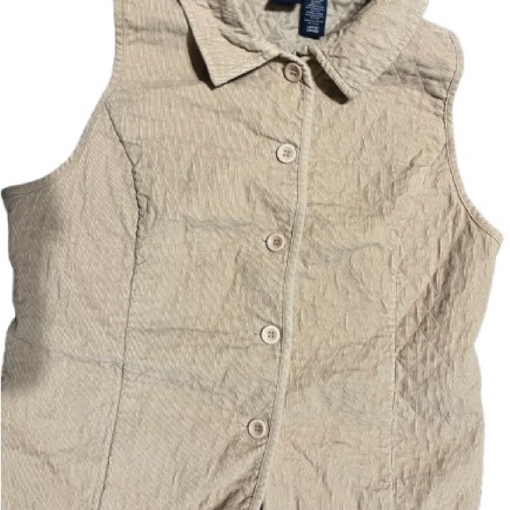 Basic Editions Beige Vest